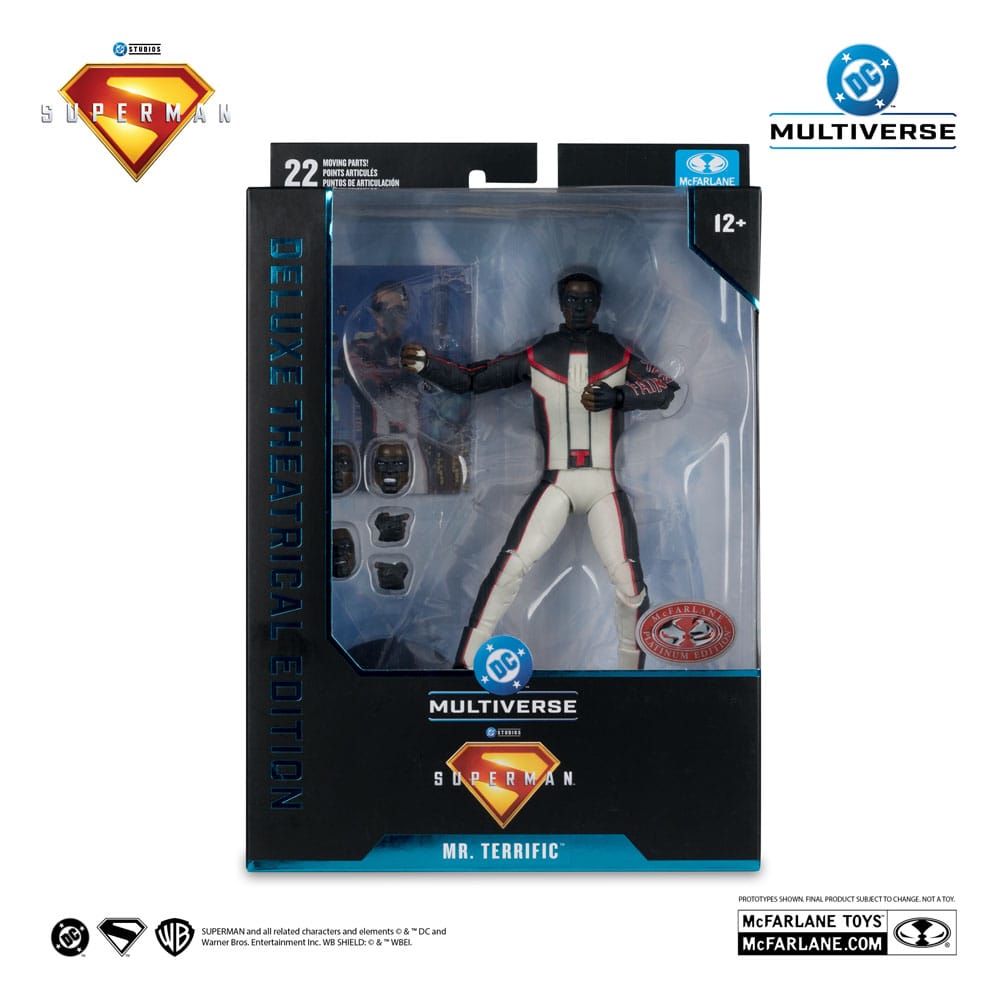 Superman (2025) DC Multiverse Deluxe Theatrical Edition Action Figure Mr. Terrific (Red Platinum Edition) 18 cm